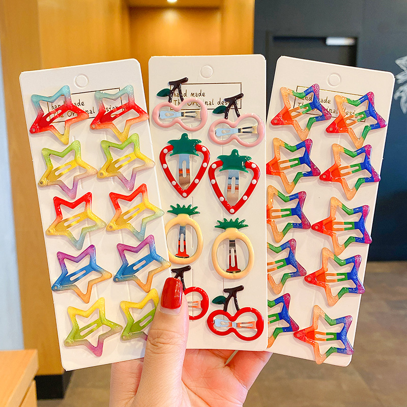 五角星发夹儿童不伤发