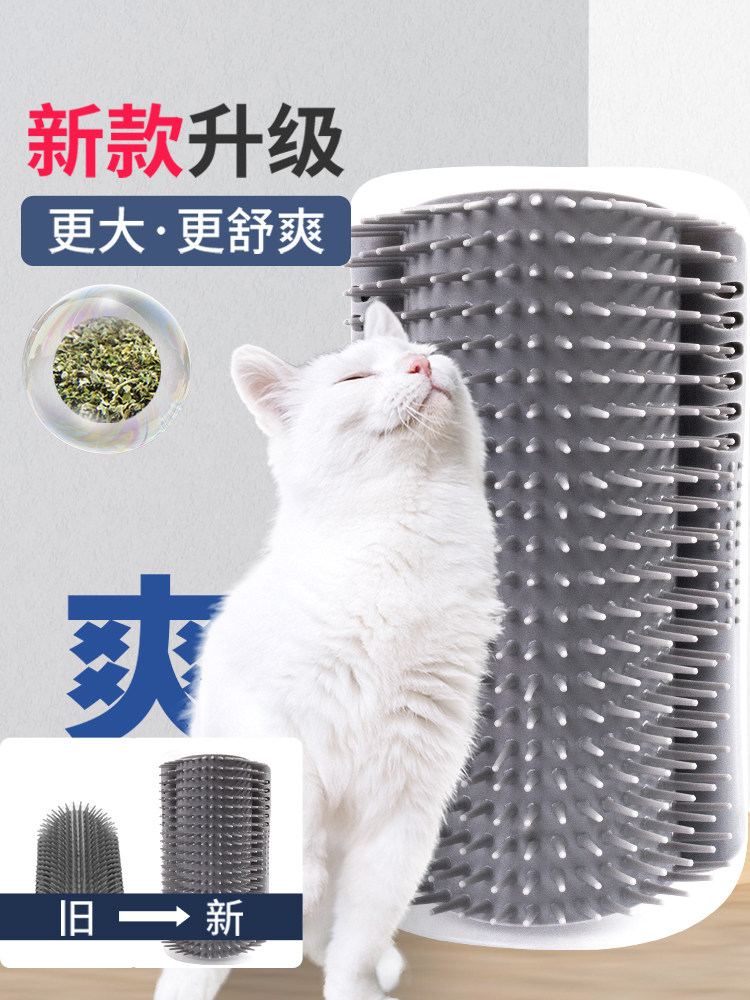 猫蹭痒器墙角蹭痒神器猫抓板猫抓柱耐磨玩具猫咪自助刷子用品大全