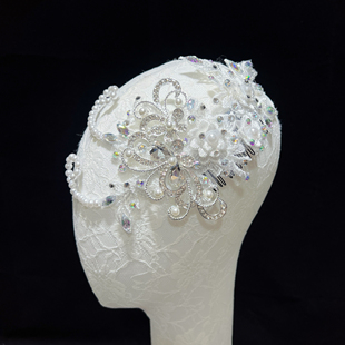 扇子舞胶州秧歌舞蹈头饰桃李杯舞蹈雪中梅头饰伴舞艺考表演头花