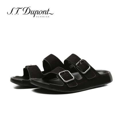 S.T. Dupont都彭外穿休闲沙滩拖鞋博肯凉拖百搭一字拖男L33178514