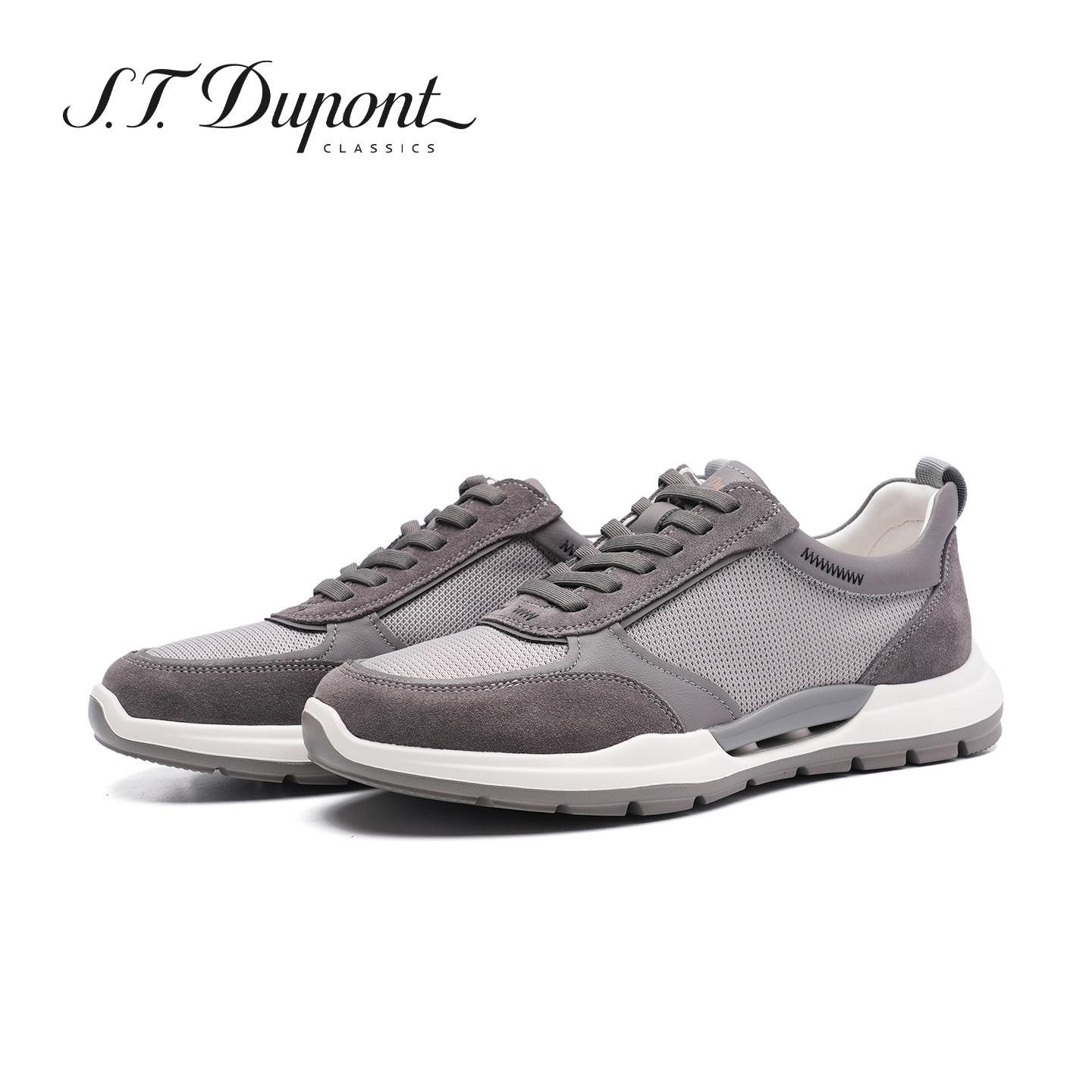 S.T. Dupont/都彭男士休闲皮鞋真皮运动鞋系带低帮男鞋G35167404