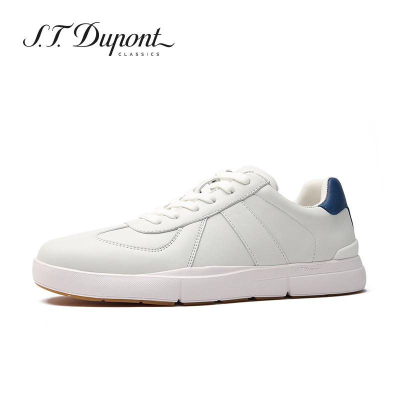 S.T.Dupont/都彭小白鞋透气运动板鞋男士休闲牛皮运动鞋E31260213