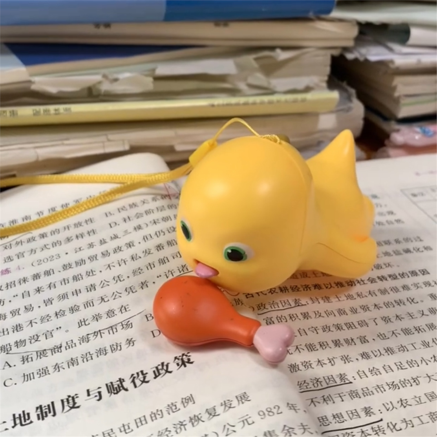 【吃鸡腿的奶龙】钥匙扣挂件