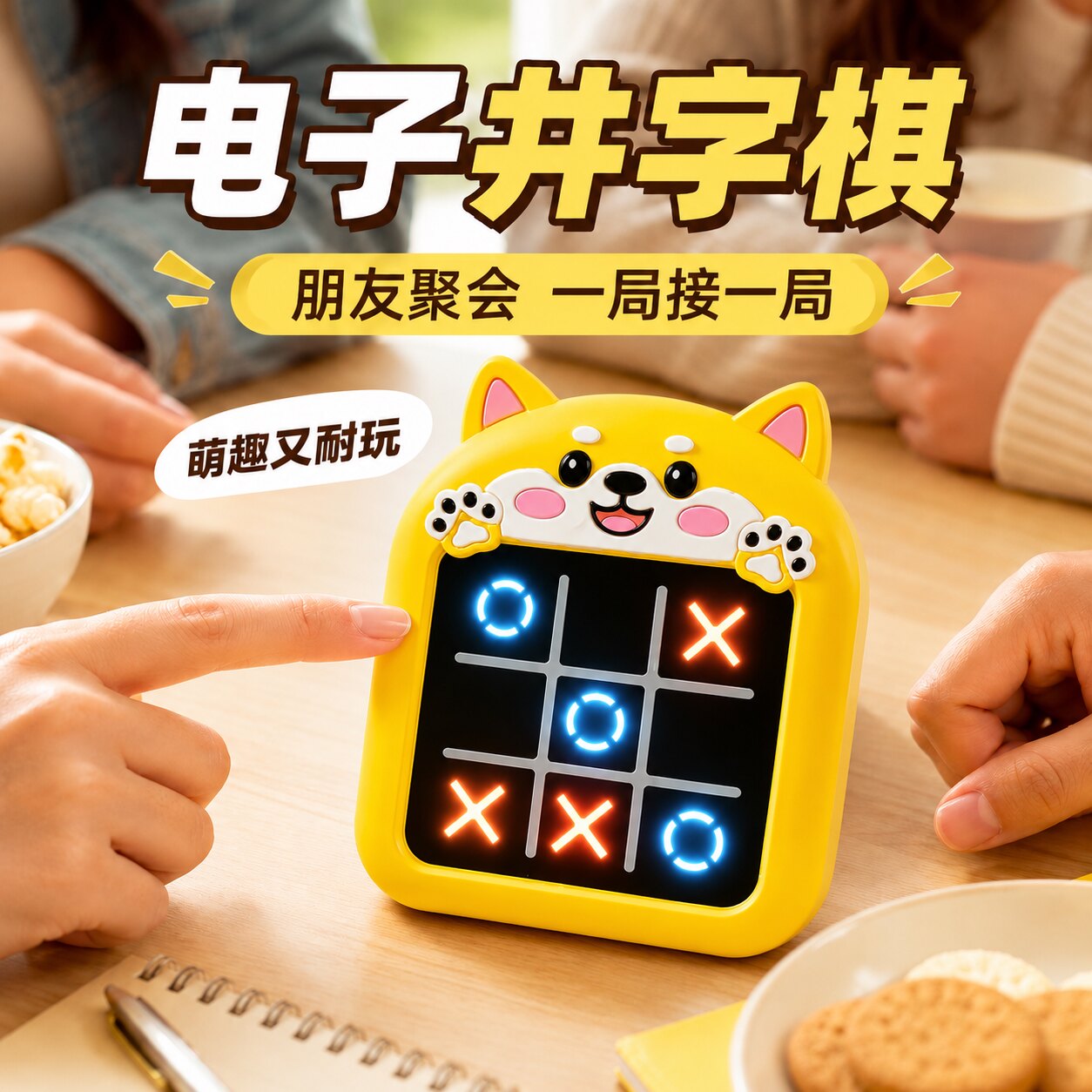 井字棋电子玩具游戏机智能儿童益智棋类多合一玩法解压解闷小玩意