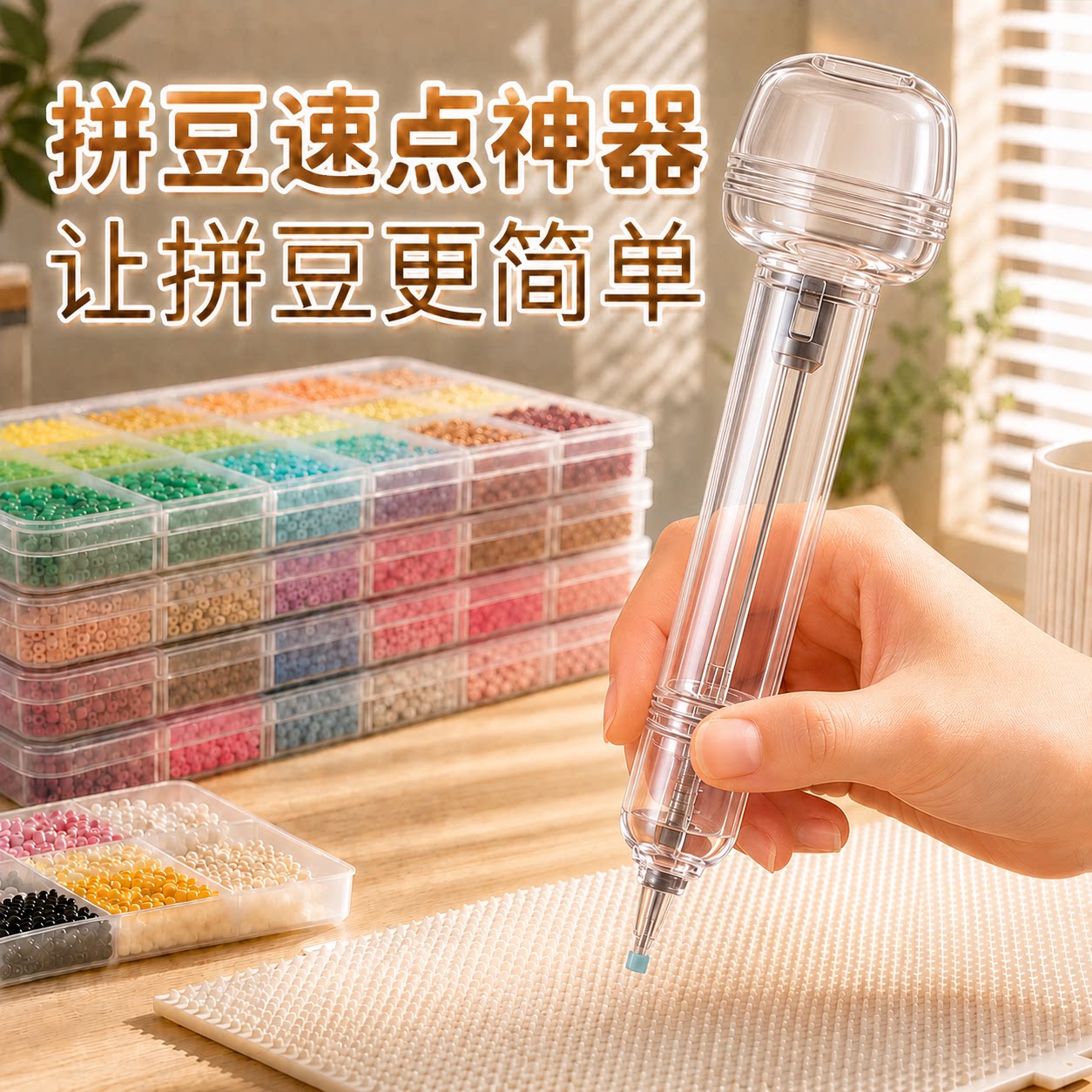 【生煎包正版】自动按压拼豆笔图片