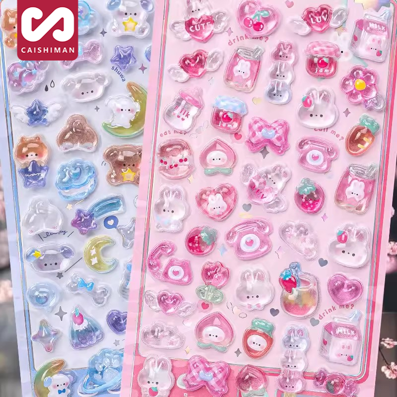 3D立体浮雕贴纸儿童小女孩子宝石图案水晶贴无毒防水泡泡咕卡贴套,文具电教/文化用品/商务用品,贴纸/立体贴纸,淘宝优惠券,粉丝福利购,淘宝优惠卷