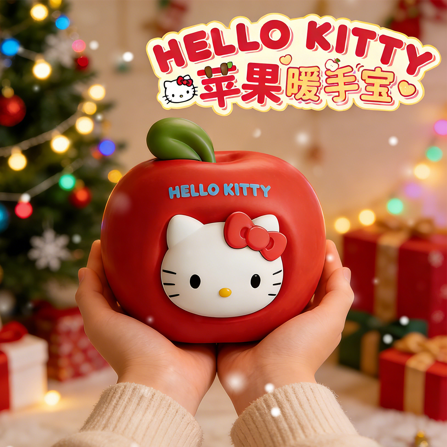 圣诞礼物HelloKitty猫苹果暖手宝USB充电可爱便携暖宝宝女友生日6