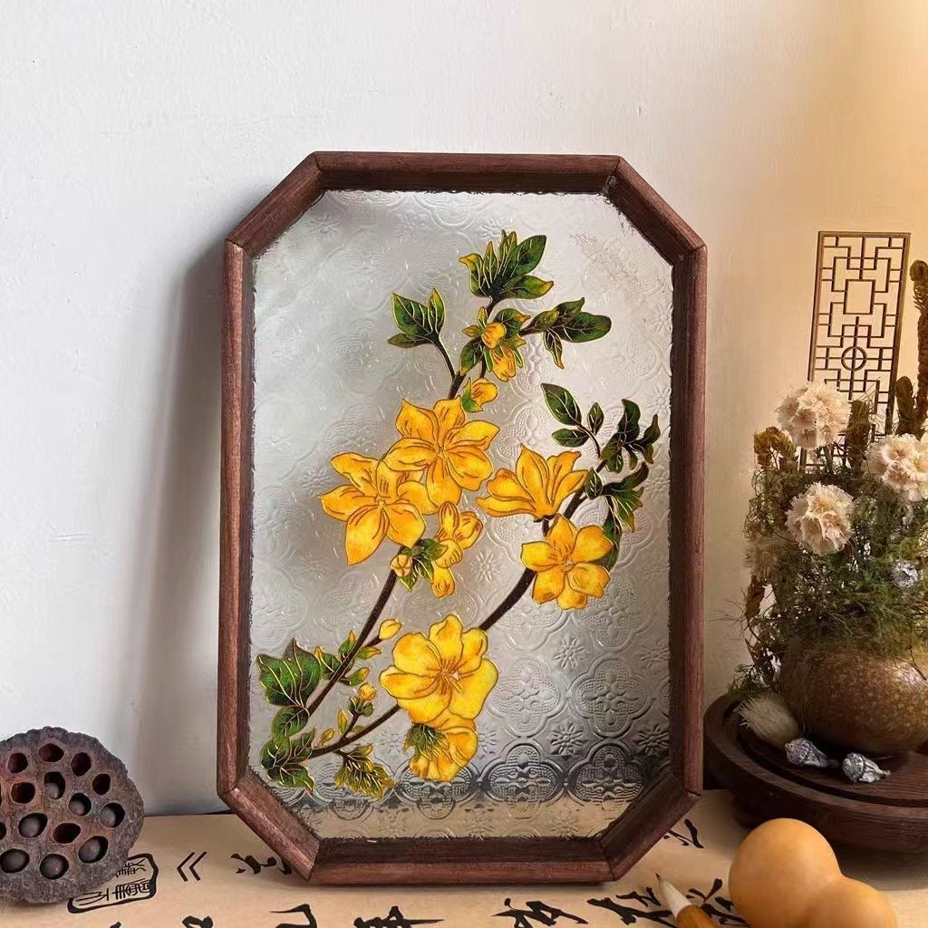 新中式非遗珐琅画手工diy