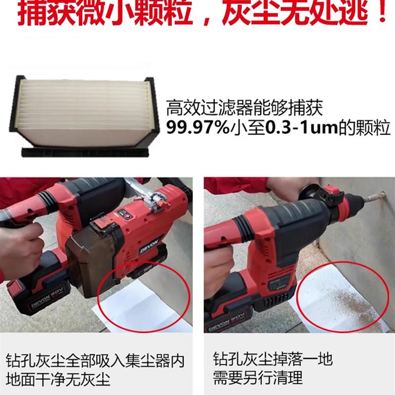 新款大有钻孔4715集尘器家用电钻除尘器墙面吸尘电动工具小型包邮