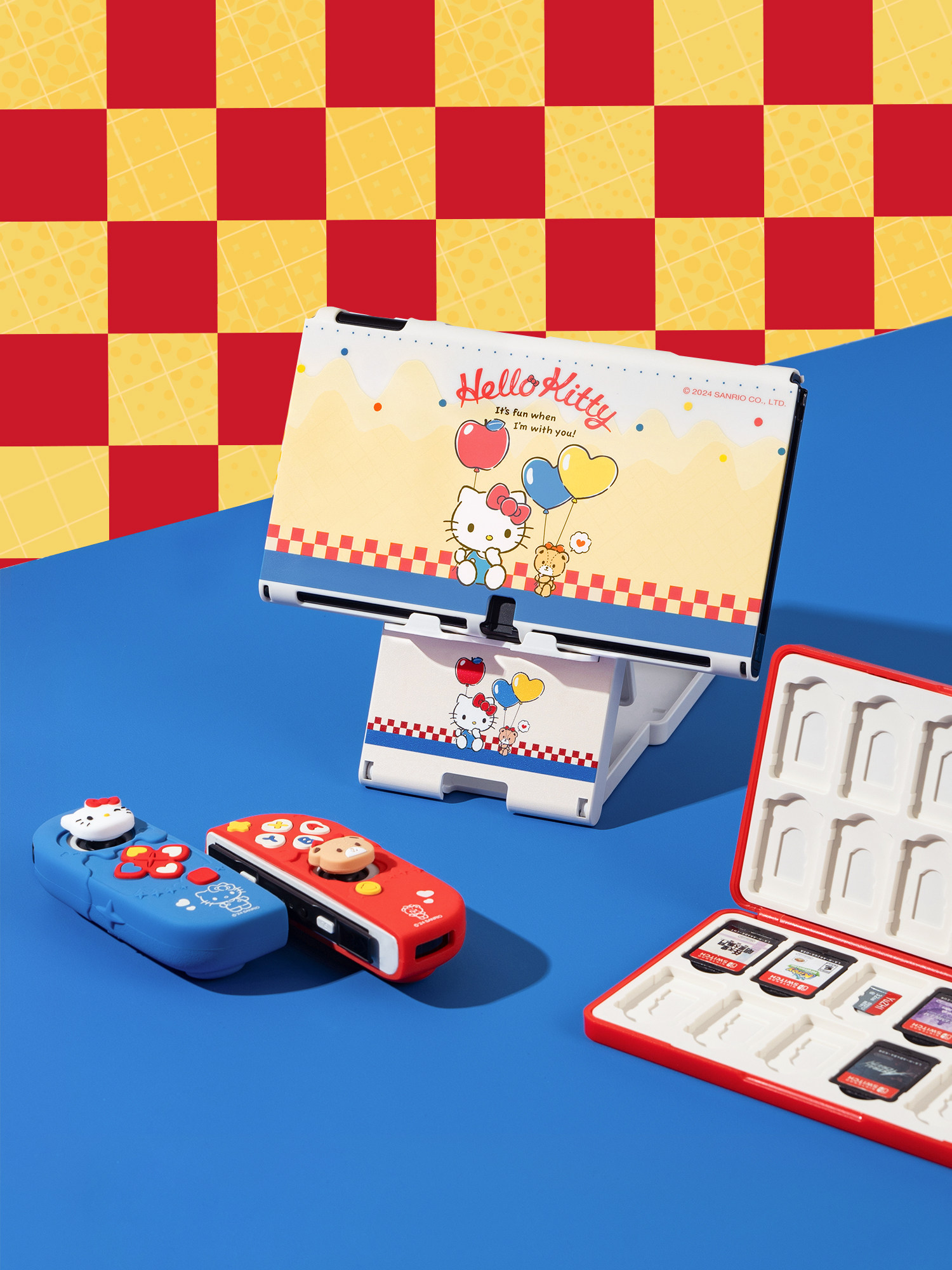 EXTREME NINTENDO SWITCH PROTECTIVE SETOLED LIMITED GIFT BOXHELLOKITTY CO-BRANDED NEW YEARS GIFT FOR GIRLFRIEND PROTECTIVE CASESTORAGE BAGJOYSTICK CAPCARD BOXTEMPERED FILM ACCESSORIES