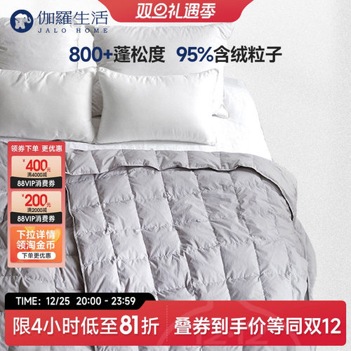 800+生活蓬松度鹅绒被冬季款