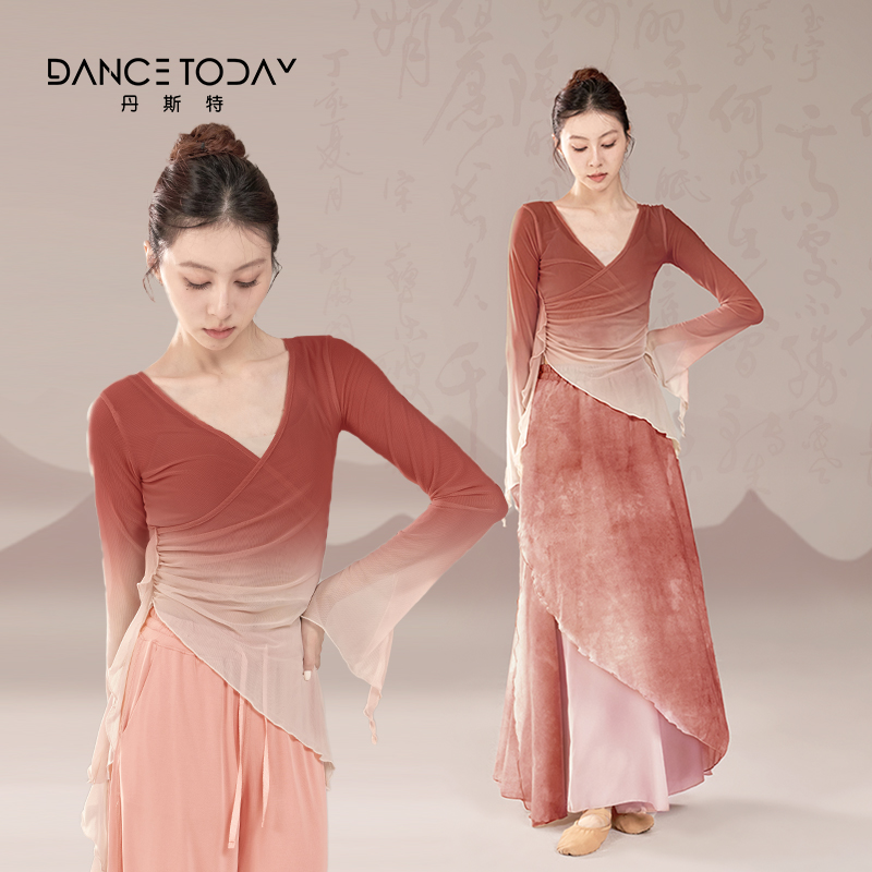 dancetoday古典舞红色演出服