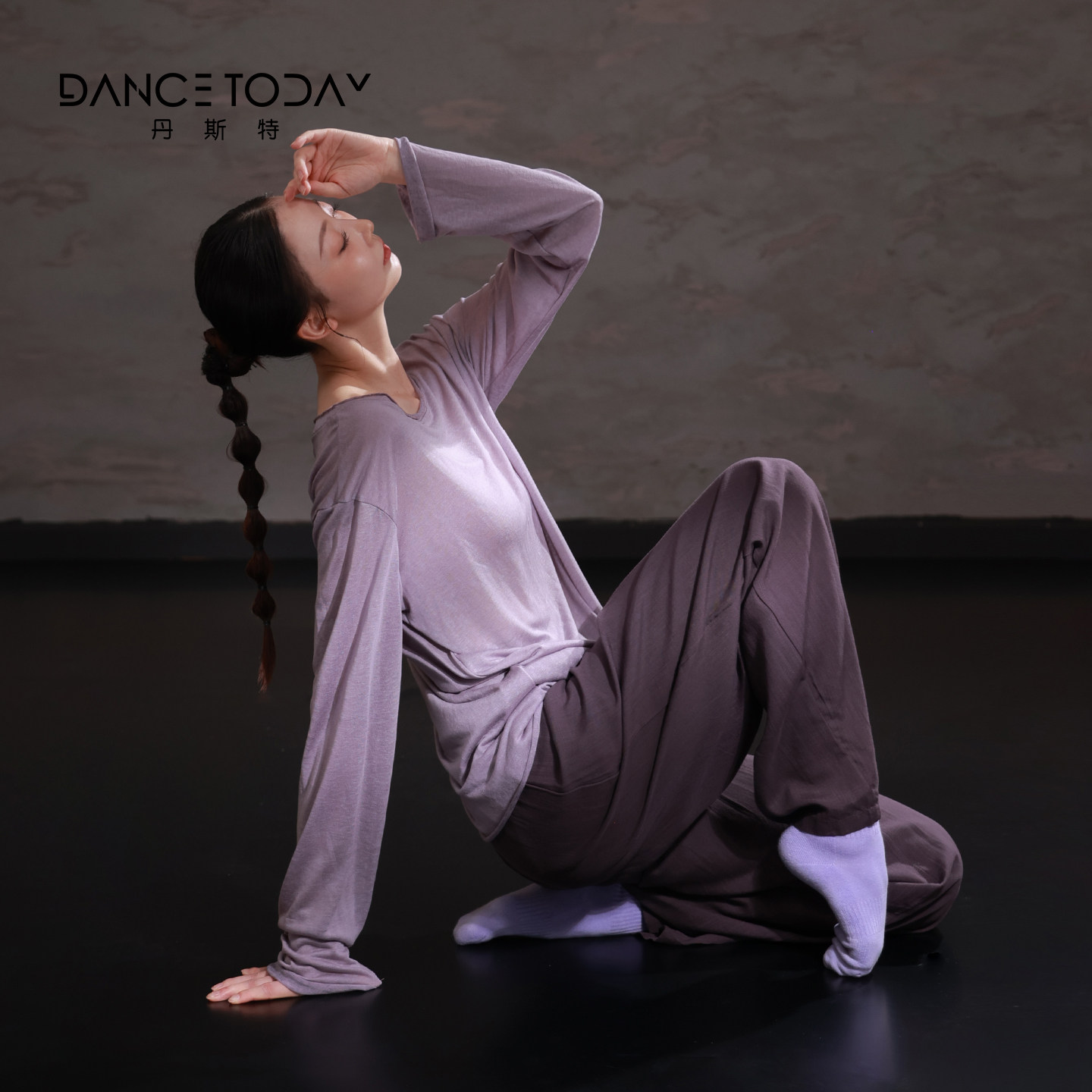 DanceToday长袖宽松练功上衣图片