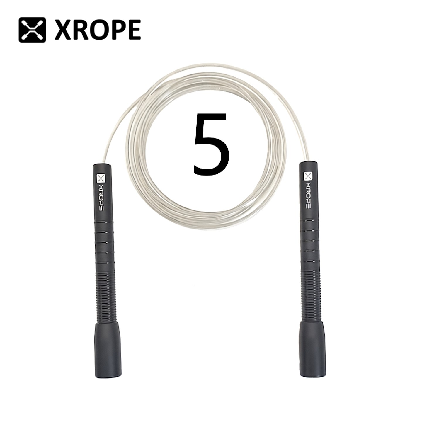 5mm细TPU包胶钢丝绳长柄跳绳花式花样竞技比赛专业专用跳绳速度