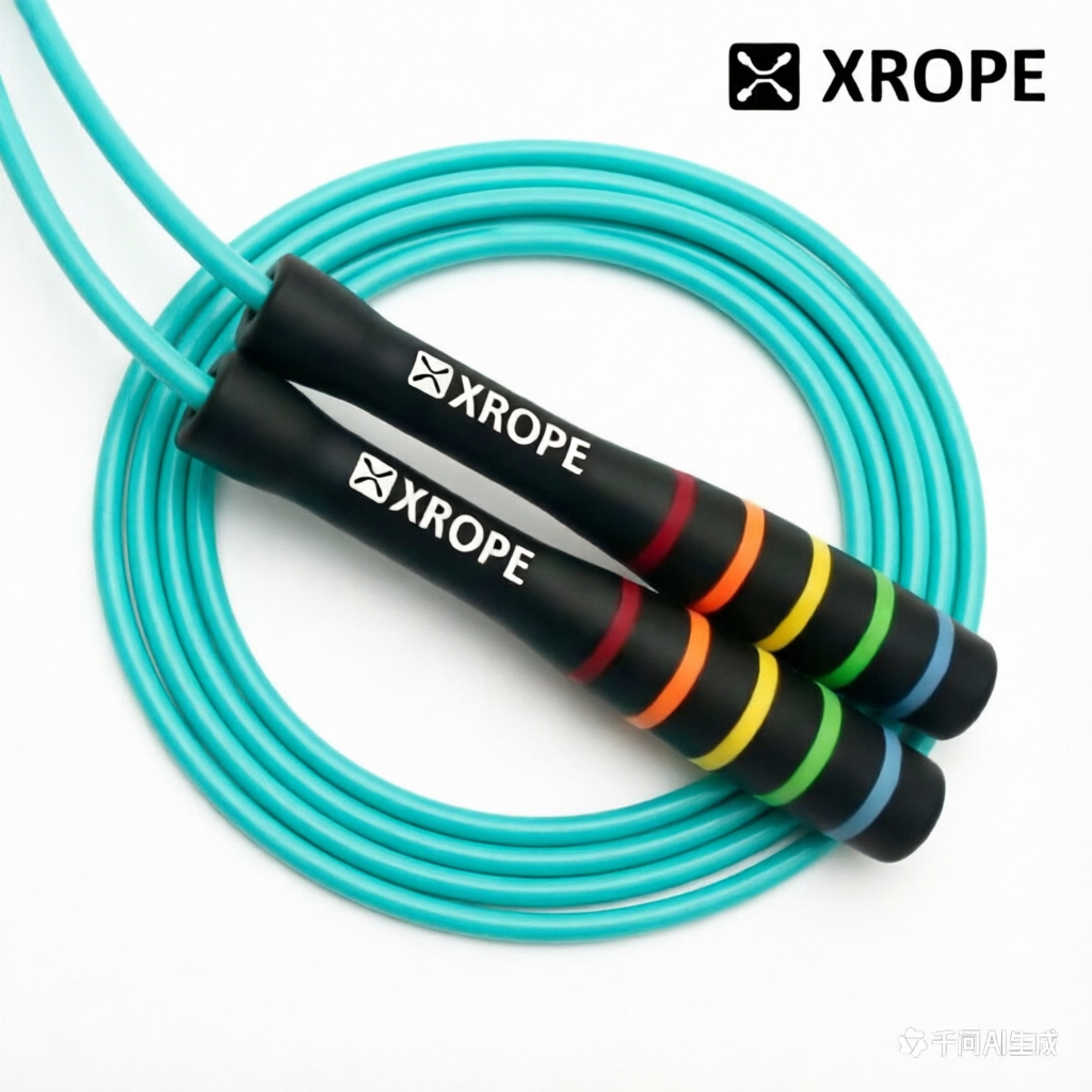 XROPE初中学生中考不打结6mm超长3.2米成人可调跳绳大惯性不绕绳