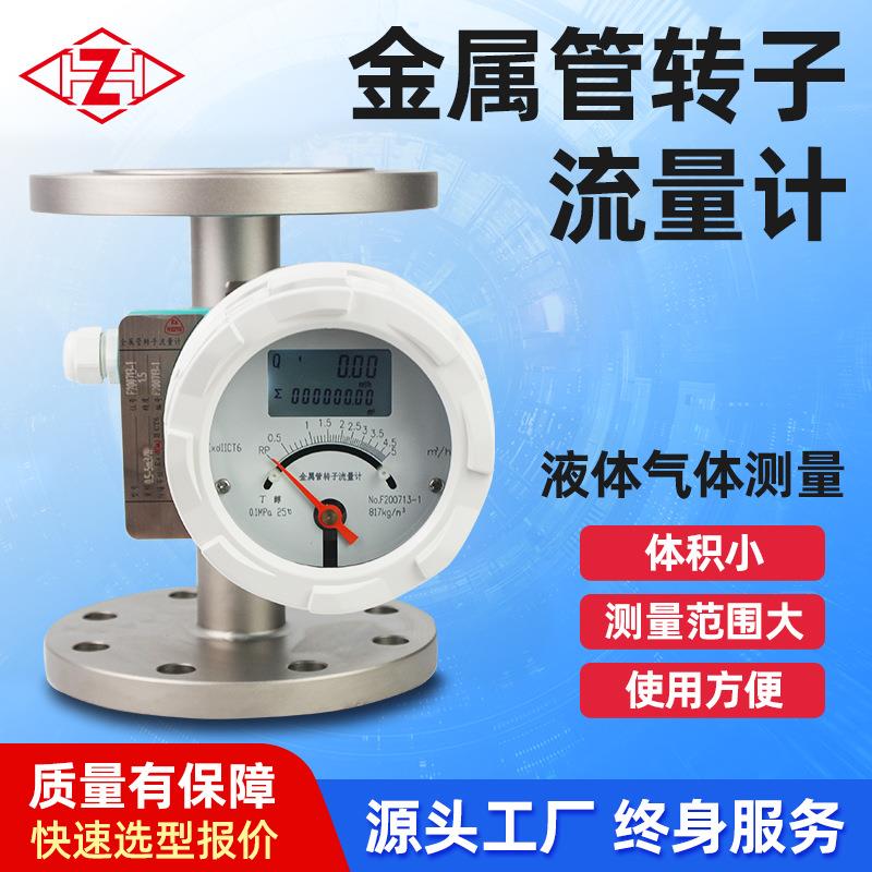 304金属管转子流量计低速流液体气体交直流高压高温型通讯流量计