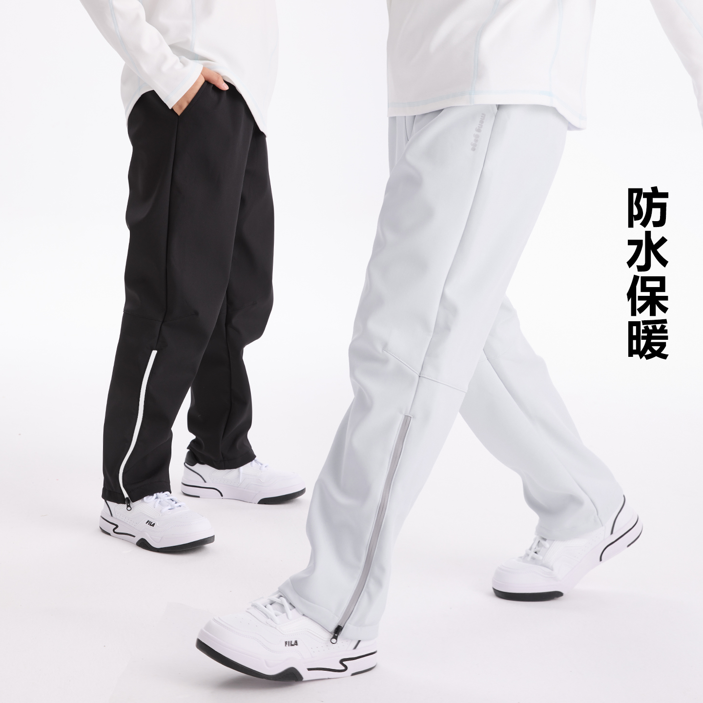 男童三防直筒裤耐磨冲锋裤