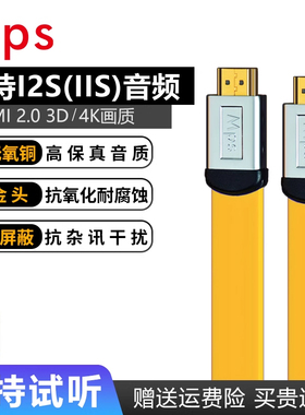 Mps HD-230发烧级HDMI线2.0电视3D4K投影电脑高清线音频线
