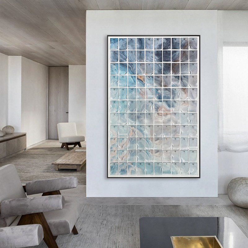 轻奢现代入门玄关装饰画亚克力立体实物挂画入户门正对墙高级感3D