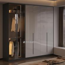 实木轻奢衣柜现代简约主卧室衣帽间意式级简大衣橱家用组合