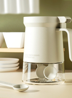 新款厨房调料罐干燥剂防潮调料玻璃调料盒放盐糖调料味精收纳罐