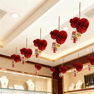新年装饰品氛围布置马年挂件葫芦贺年珠宝店铺天花板过年喜庆厂家
