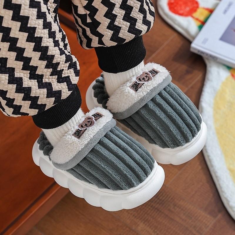 男孩棉拖鞋软底防滑居家亲子棉拖女宝包跟毛毛拖鞋男女童宝宝厂家