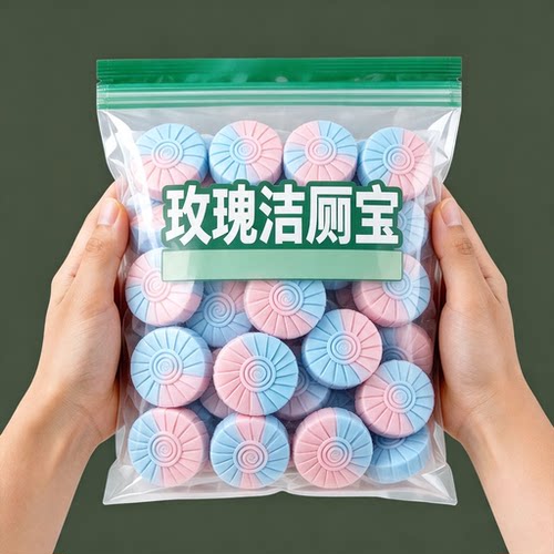 玫瑰花香洁厕宝除垢飘香厕所卫生间除味马桶清大块耐用洁厕凝胶