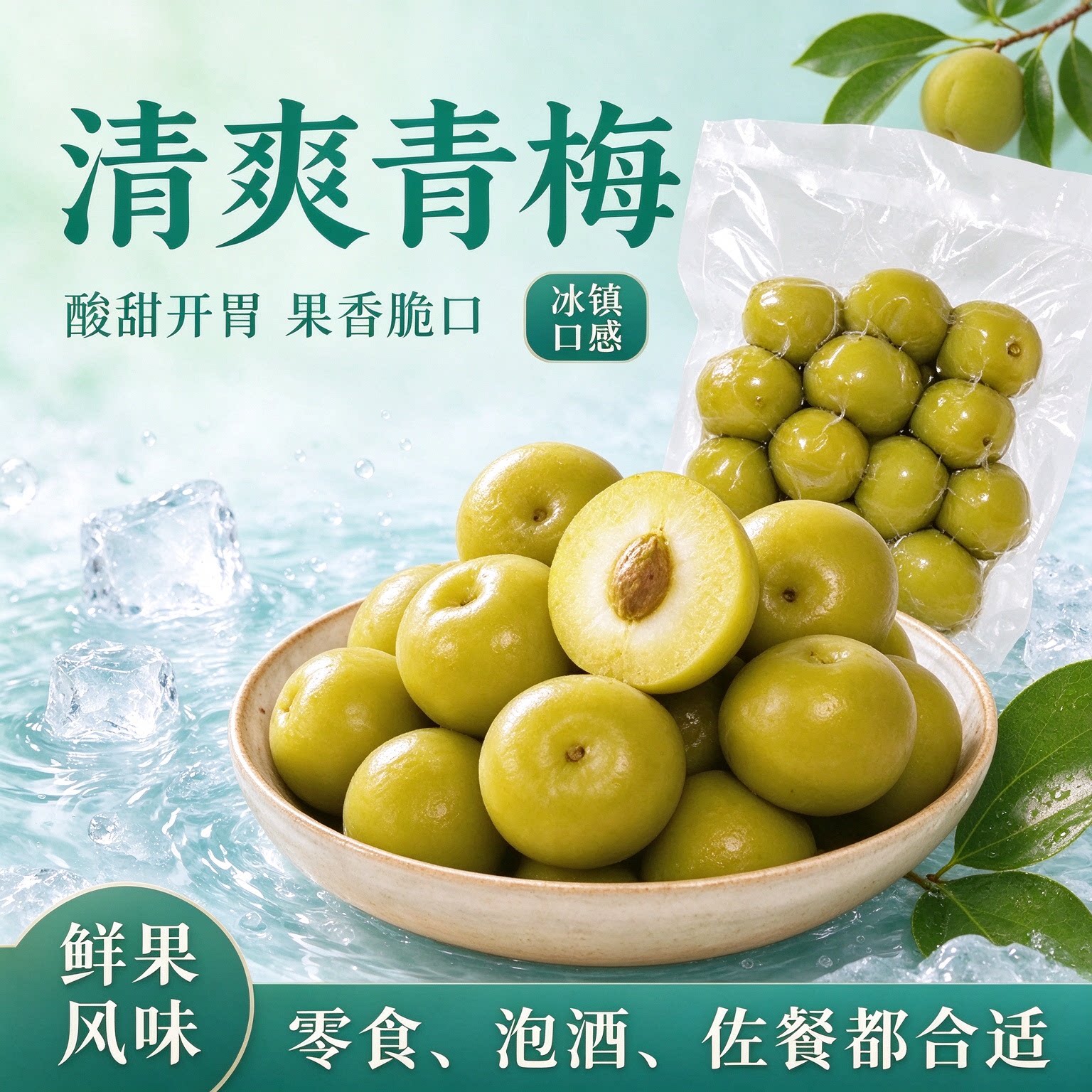 轻加工青梅鲜果泡酒半成品开胃黄梅生梅子新鲜冰糖腌制零食水果