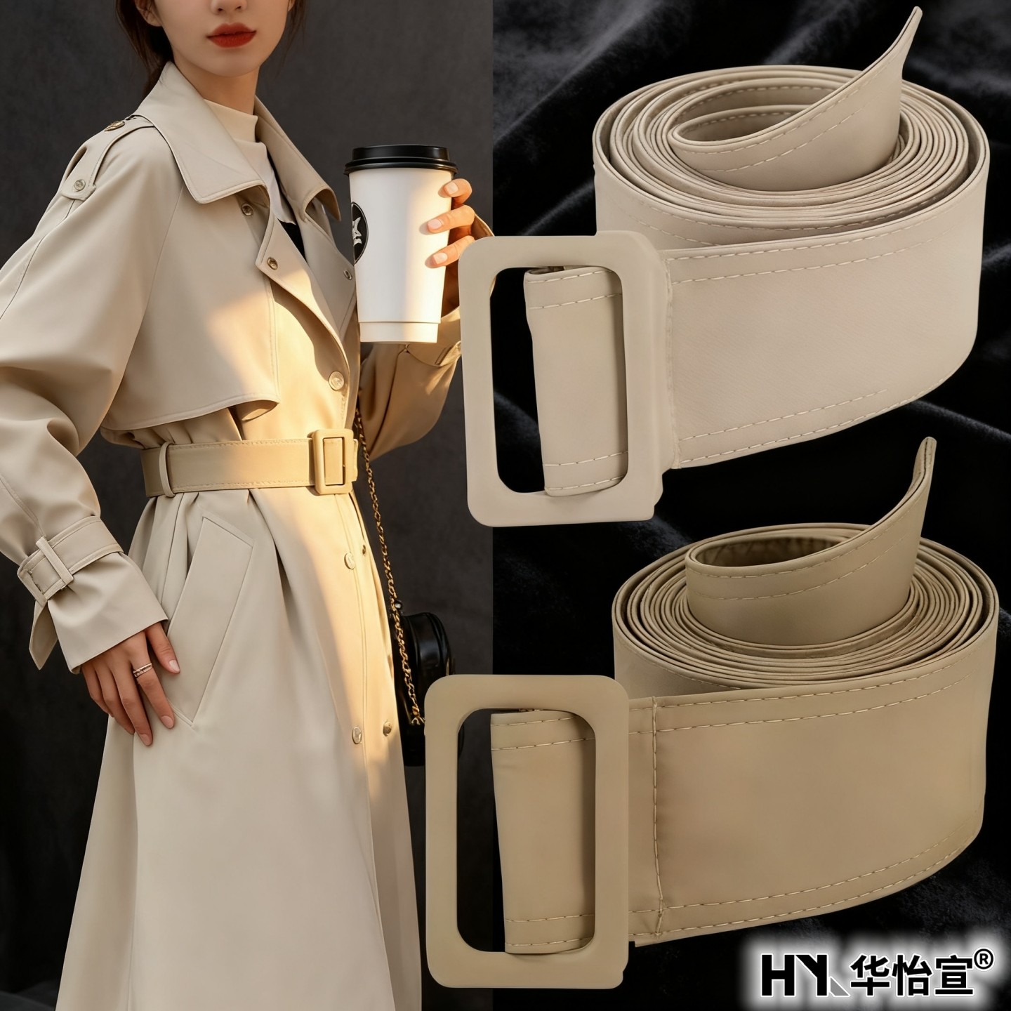 布腰带风衣装饰瘦身绑带大衣外套布带腰封束腰简约百搭卡其色绑带,服饰配件/皮带/帽子/围巾,腰带/皮带/腰链,淘宝优惠券,粉丝福利购,淘宝优惠卷