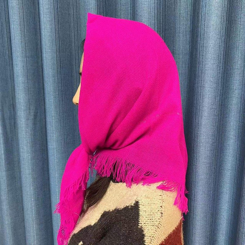 头巾女包头方巾老人奶奶围巾老式四方中老年头巾农村下地干活披肩