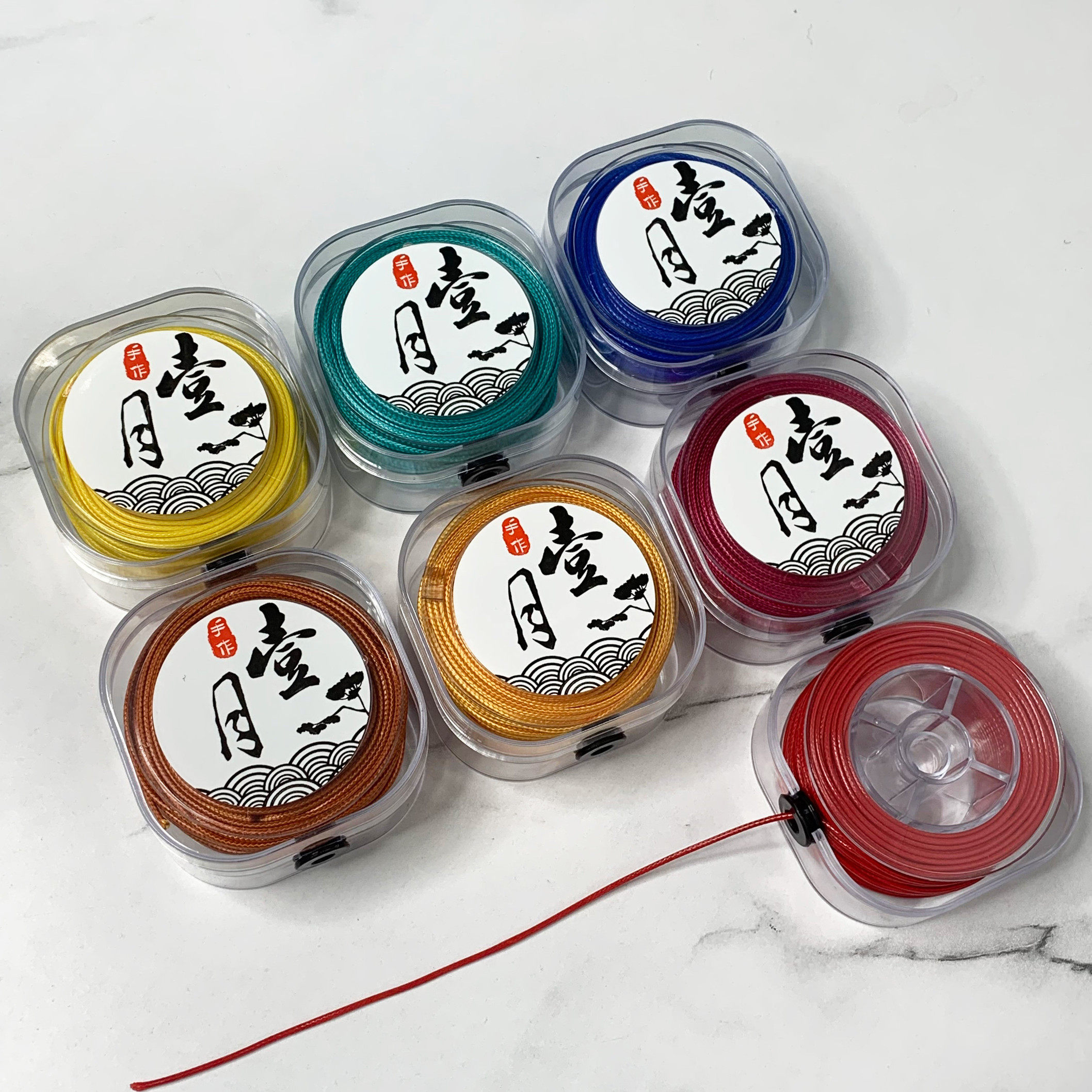 高档文玩蜡皮绳1mm韩国蜡线