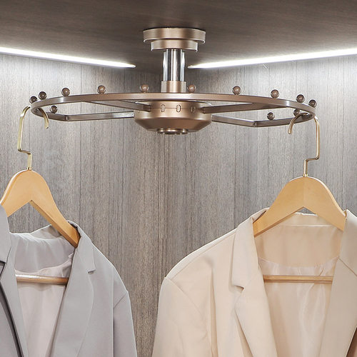 衣柜旋转挂衣架转角柜五金配件