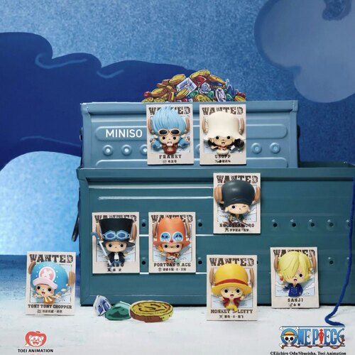 新品MINISO名创优品海贼王系列乔巴变装秀立体冰箱贴盲盒送礼潮玩