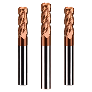 55度4刃钨钢圆鼻铣刀钢用硬质合金立铣刀涂层直柄数控圆鼻R刀