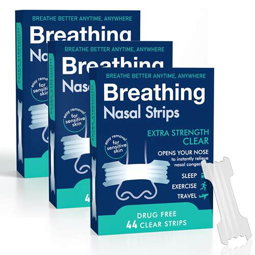 Breathe right Nasal Strips止鼾贴闭嘴贴加强粘跨境通气鼻贴套装