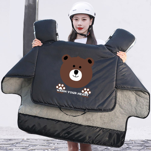 加绒加厚款电瓶自行秋冬天防风罩