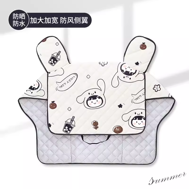 电动踏板摩托车防晒装备坐垫挡风被夏季女防雨防水防风罩专用夏天