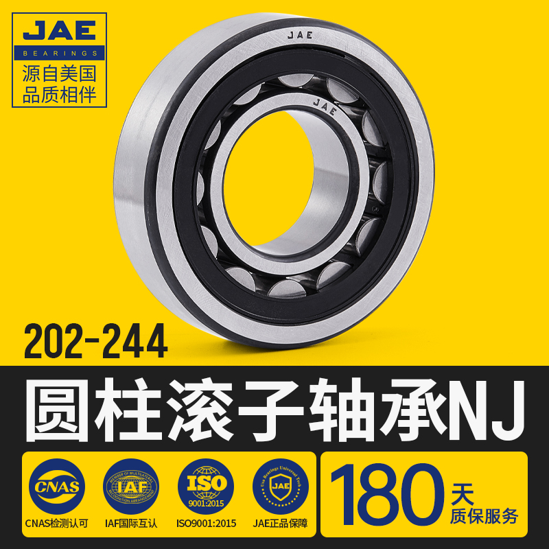 JAE圆柱滚子轴承NJ202 203 204 205 206 207 208 209 210 211 ECP