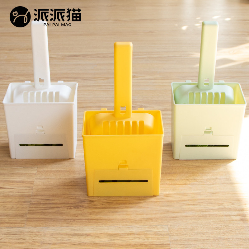 派派猫猫砂铲带收纳盒铲屎神器图片