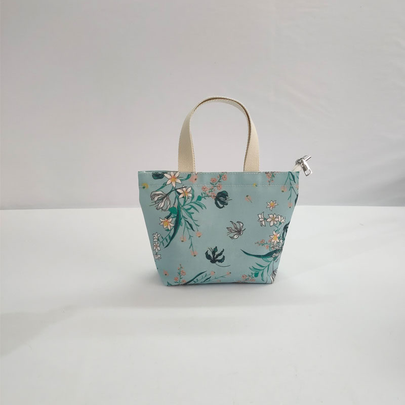 印花帆布手提包韩版小清新休闲迷你小包结实耐用帆布袋韩版手拎包