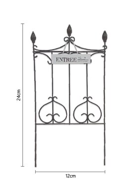 爱上花园丨园艺杂货 花园铁艺装饰y 小长矛栅栏花插小白吊牌ENTRE