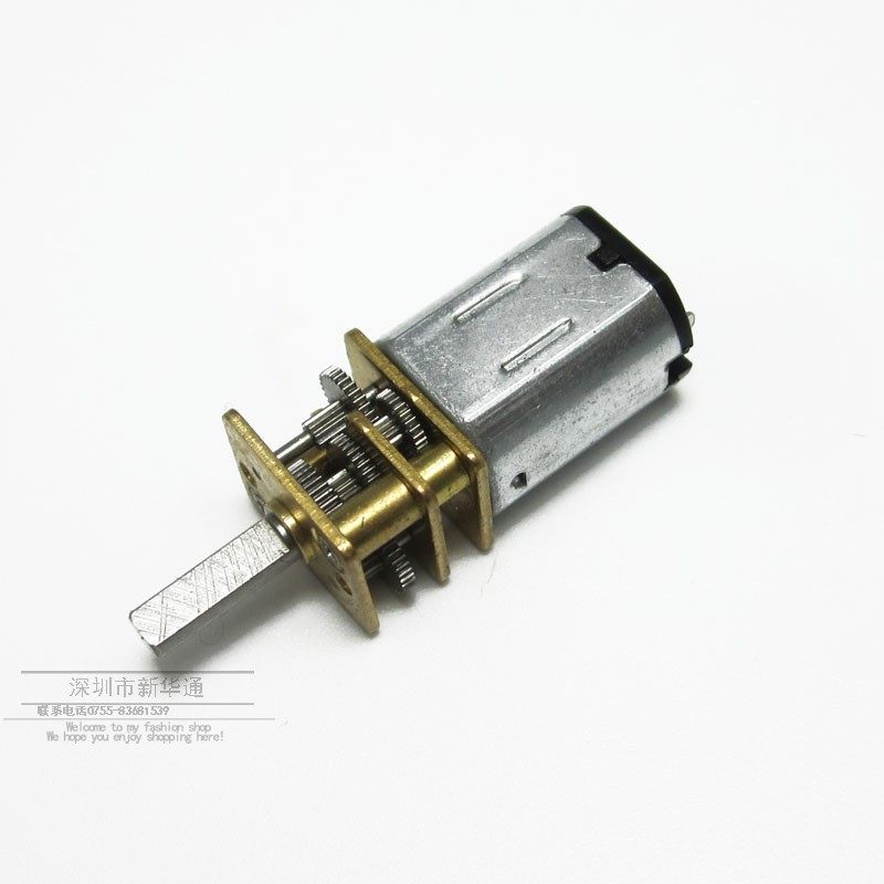 GA12-N20精密减速马达智能小车3V6V12V微型直流齿轮减速低速电机