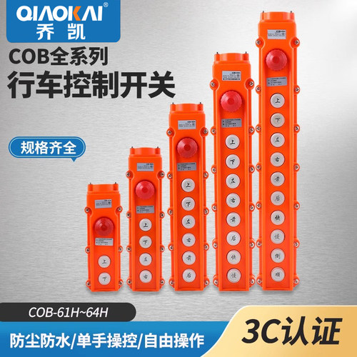 吊车按钮/防雨水型行车按钮COB-61H COB-61HB COB-61BH 带急停