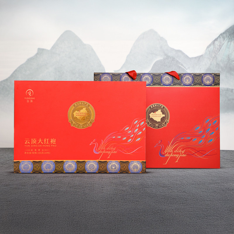大紅袍茶葉禮盒裝正宗武夷山巖茶