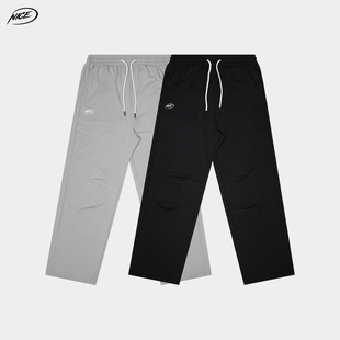 胶印LOGO篮球训练裤 NICEID 宽松直筒长裤 男春秋款 NICE运动裤