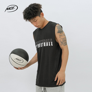 NICEID 街球streetball叠影坎肩背心 实战透气无袖运动衫健身速干