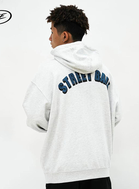 NICEID NICE STREETBALL运动卫衣毛圈款男女春秋休闲宽松连帽套