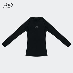 NICEID 打底球运动健身高弹透气速干 NICE紧身衣男训练长袖