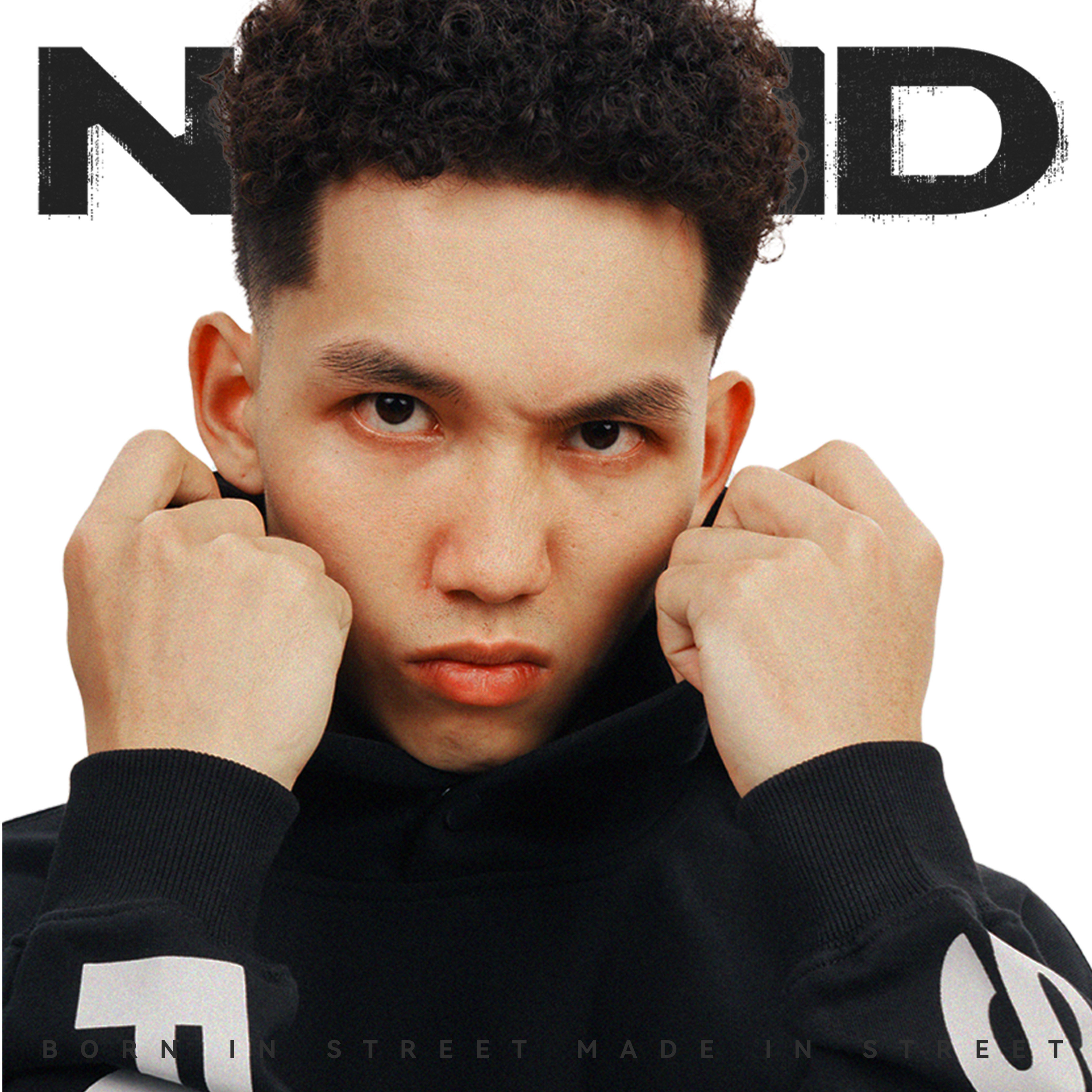 NICEID NICE RISE UP运动卫衣毛圈男女春秋休闲宽松连帽套头